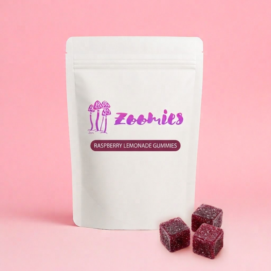 Raspberry Lemonade – 250mg Vegan Gummies